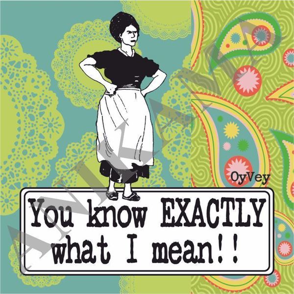 תמונה של You know exactly what I mean Coaster