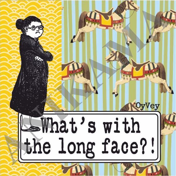 תמונה של What's with the long face Coaster