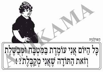 תמונה של מגבת כל היום אני עומדת במטבח