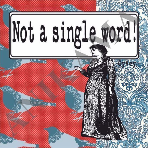 תמונה של Not a single word Magnet