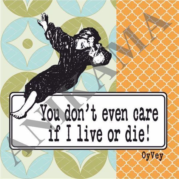 תמונה של You don't even care if I live or die Magnet