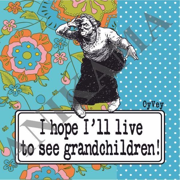 תמונה של I hope I'll live to see grandchildren Magnet