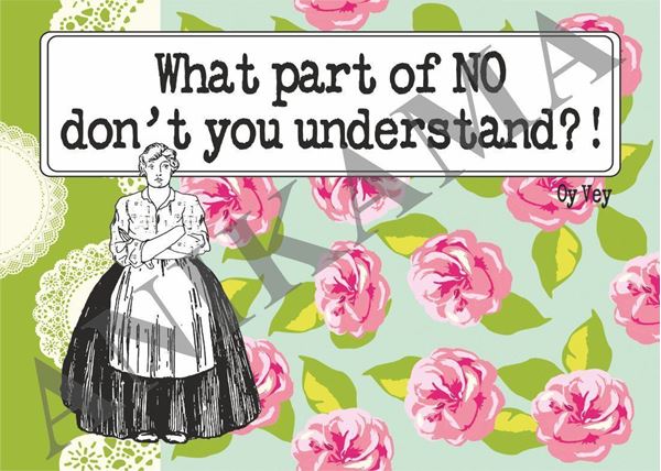 תמונה של What part of no don’t you understand Placemat