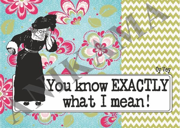 תמונה של You know exactly what I mean Placemat