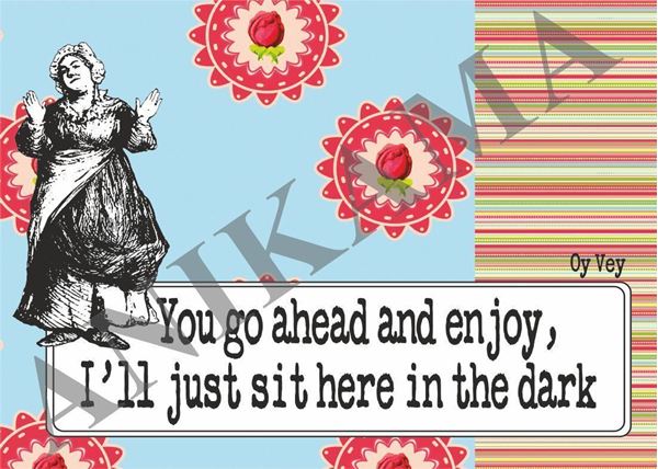 תמונה של You go ahead and enjoy I'll just sit here int the dark Placemat