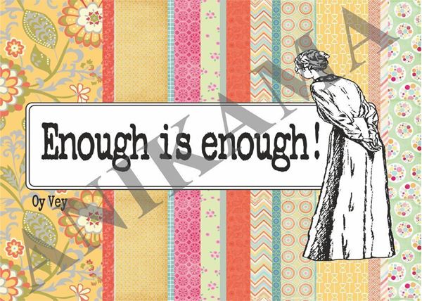 תמונה של Enough is enough Placemat