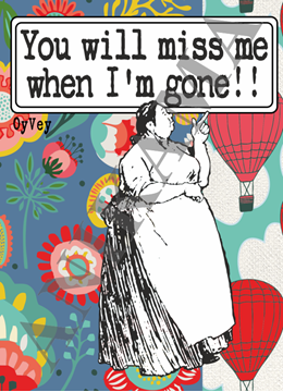 תמונה של You will miss me when I'm gone Passport Cover