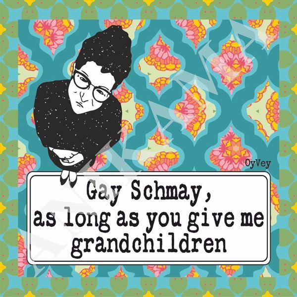 תמונה של חולצת גברים שחורה מידה S Gay Schmay as long as you give me grandchildren